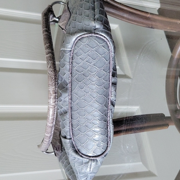 Guess Gray Purse with Silver Hardware and Rhinestone Detail - Picture 9 of 10